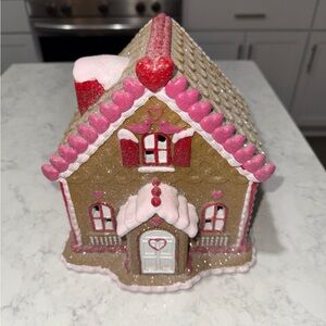 Cupcake & Cashmere Valentine’s Gingerbread House